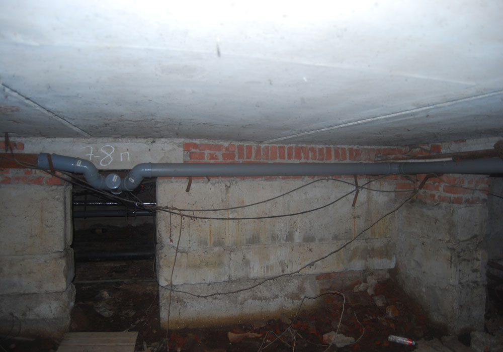 Комплексный ремонт системы канализации в подвале 21